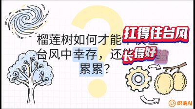 第四节：中国榴莲突围战：为生存重塑权型，抗台风矮化栽培与力学牵引，课程：《国产榴莲突围战：从泰国经验到中国实操的8堂必修课（高阶实战版）》